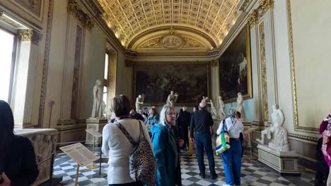 visitors exploring the uffizi gallery in florence