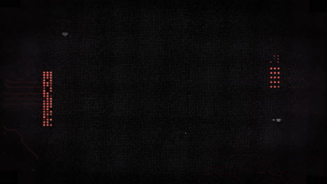Cyberpunk digital screen with HUD elements