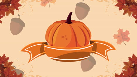 autumn pumpkin banner graphic