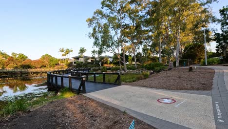 a serene path through lush botanical gardens