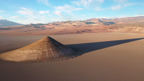 dolly left cono de arita salta argentina sunrise morning shadow incredible landscape