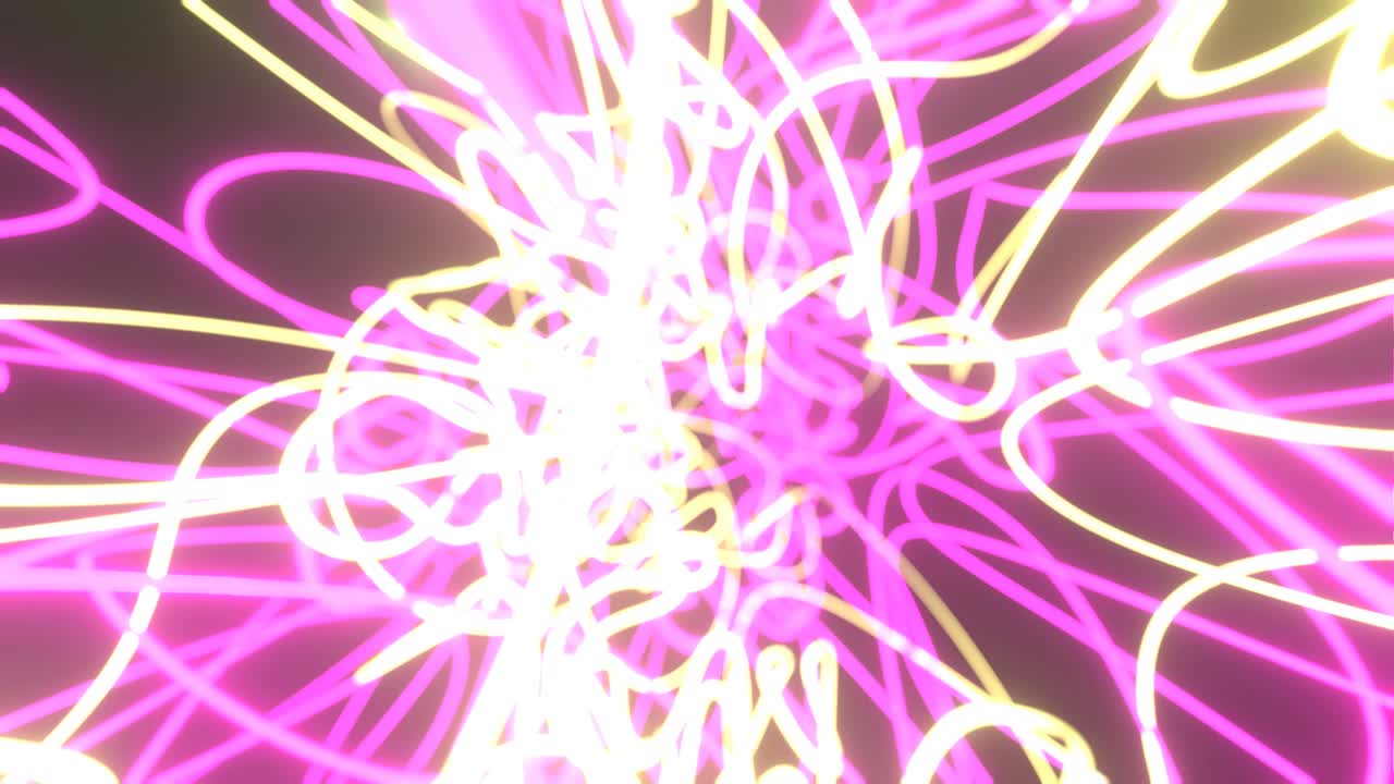 꿈꾸는 다채로운 네온 효과, 무한 또는 원활한 루프.