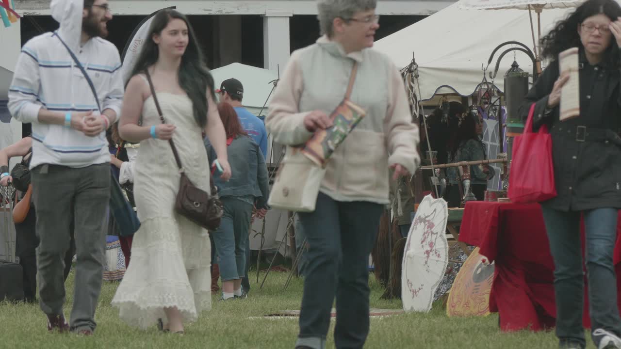 Merchandise vendors at a renaissance fair, Philadelphia Renaissance Fair, Fort Mifflin, Pennsylvania