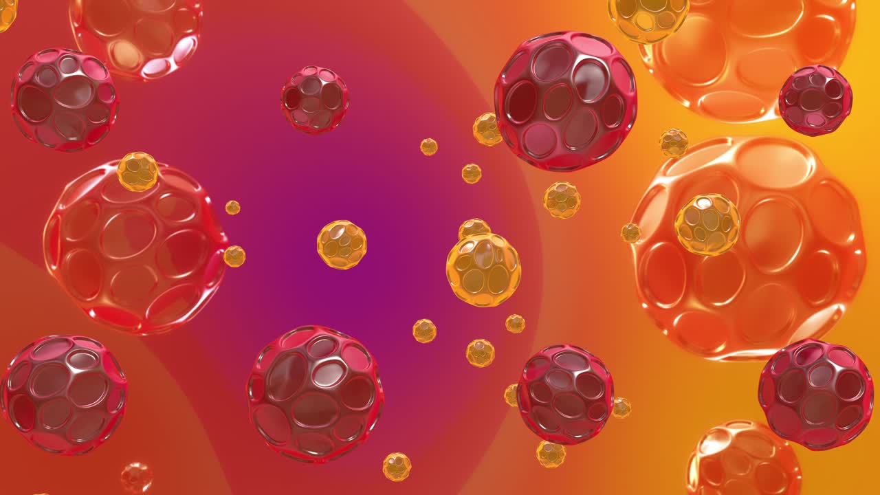 추상적인 다채로운 구의 배경