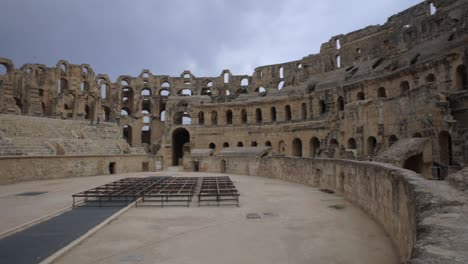 View-Inside-The-Empty-Oldest-Amphitheatre-At-El-Jem-In-Central-Tunisia