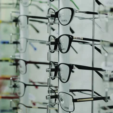 exhibición de gafas