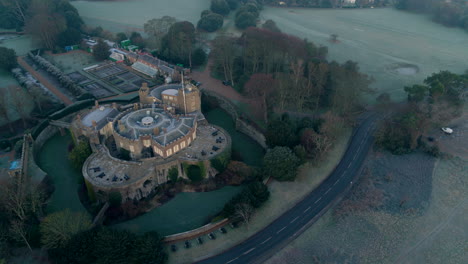 aerial view of walmer castle, kent, england