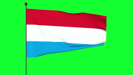 green screen of the flag of luxembourg is an equal horizontal stripes tricolour of red, white and light blue, and can be in 1:2 or 3:5 ratio.