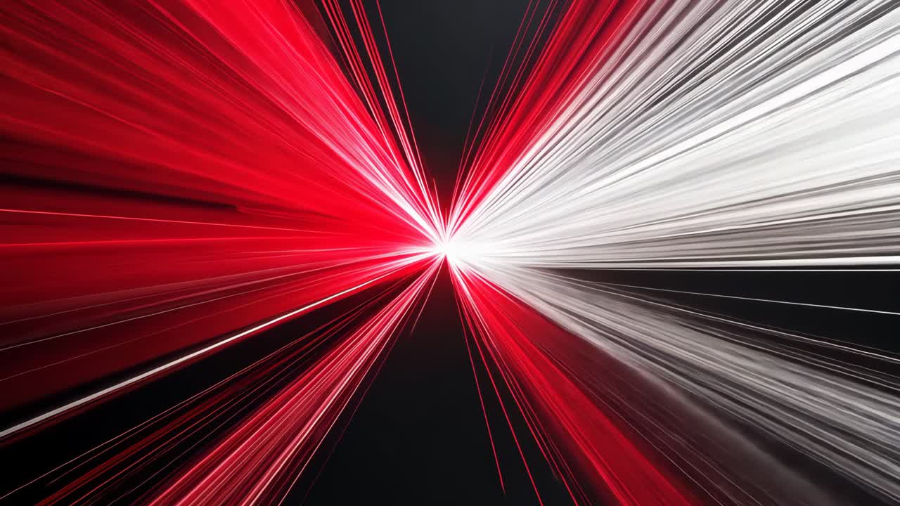Abstract Red and White Light Rays