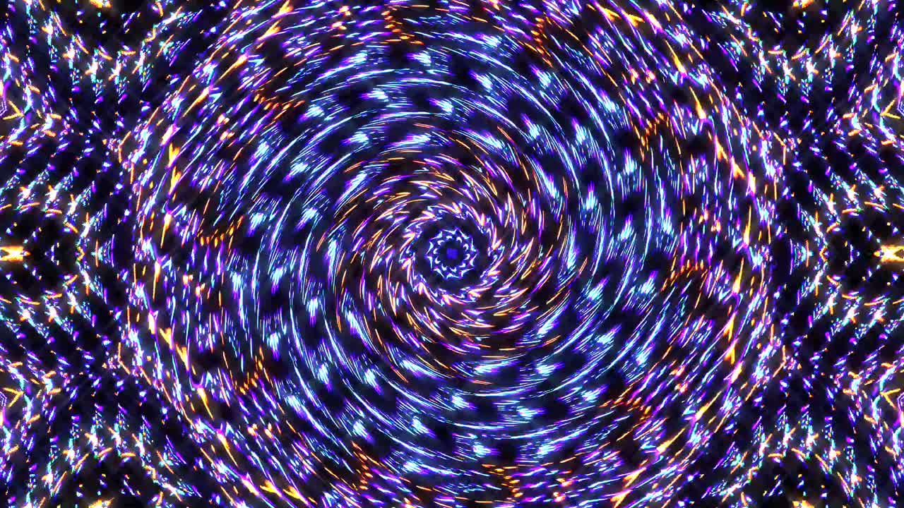 Bright abstract light governing full color, kaleidoscope