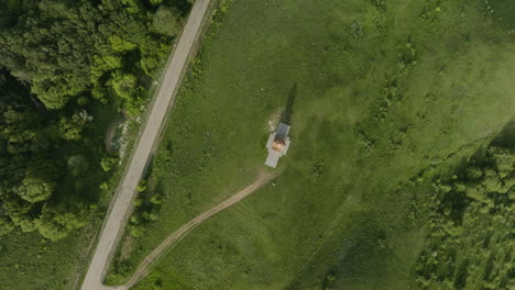 down aerial shot of the st