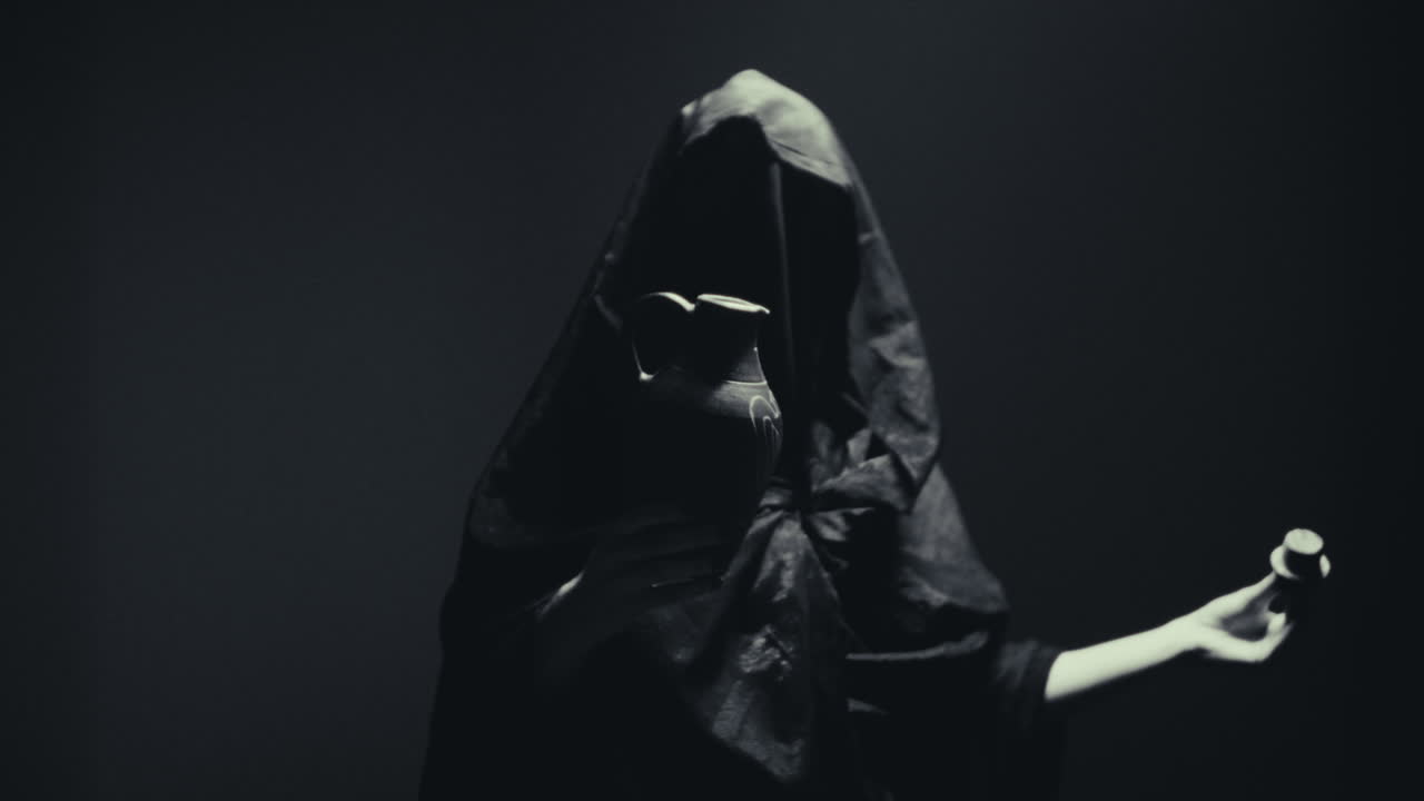 Mysterious Figure with Ancient Jar