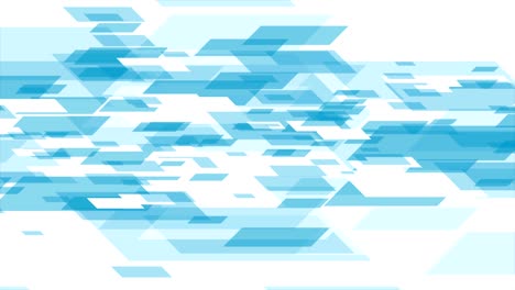 animación de video abstracto geométrico de tecnología blanca azul