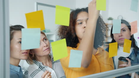 sesión de lluvia de ideas en equipo