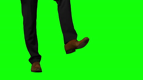 businessman stepping
