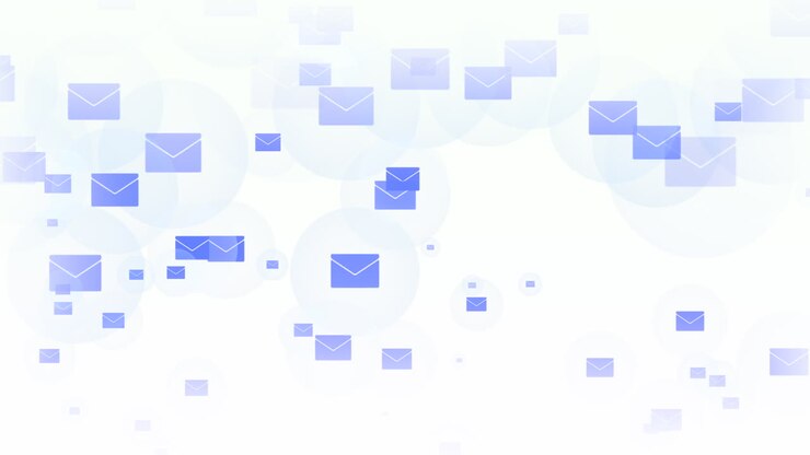 icone di messaggi sociali sullo sfondo della rete