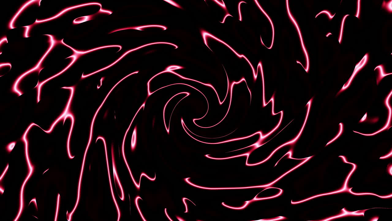 Eerie red lines converge in a swirling pattern resembling a mysterious vortex or tornado. The image evokes a sense of dynamic and ominous energy
