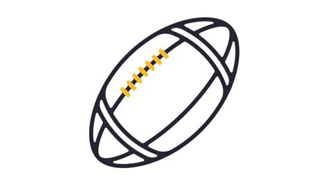 american football icon animation