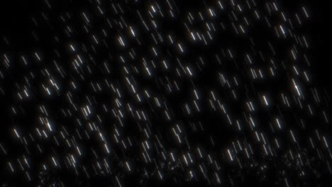 glowing monochromatic windy rainfall floor background loop