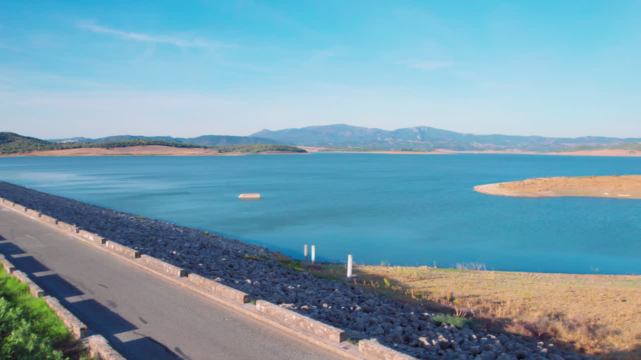 Jib shot on the Barbate Reservoir, Spain