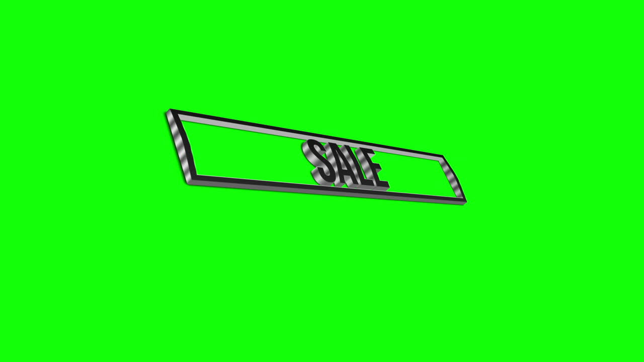 venta en 3d de texto en movimiento