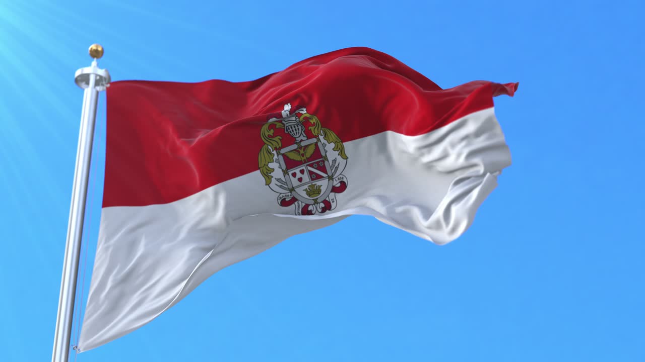 la bandera de san miguel de ibarra, en el ecuador.