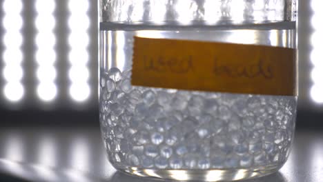 glass with beads
