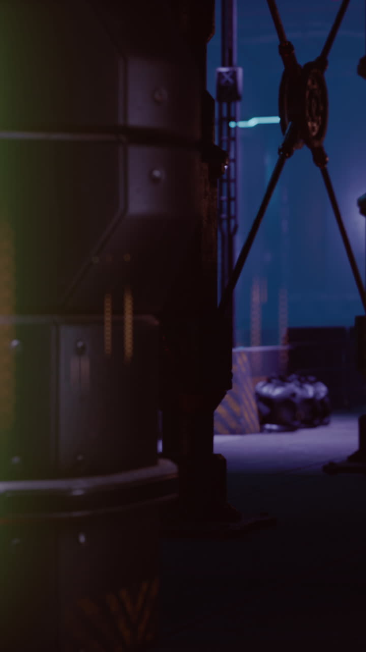 entorno industrial de ciencia ficción futurista