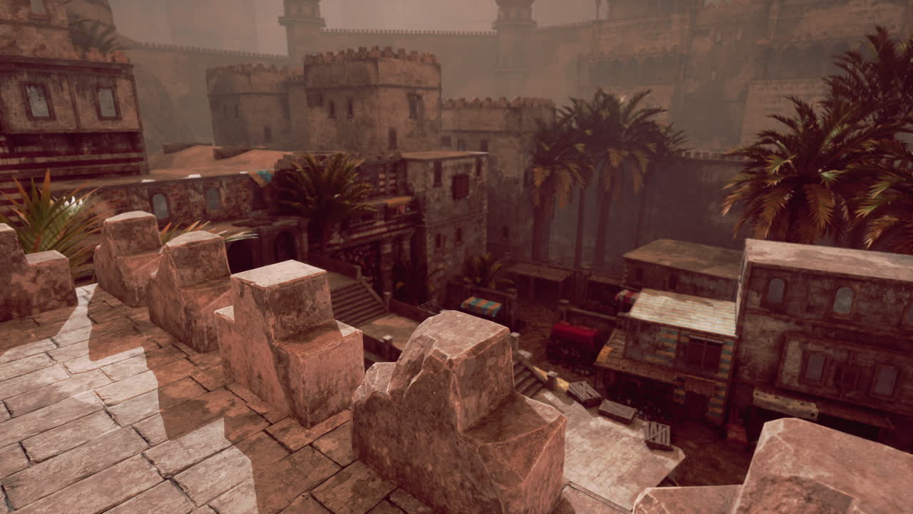 역사에 싸인 동부 도시의 고대 건축물을 탐구합니다.