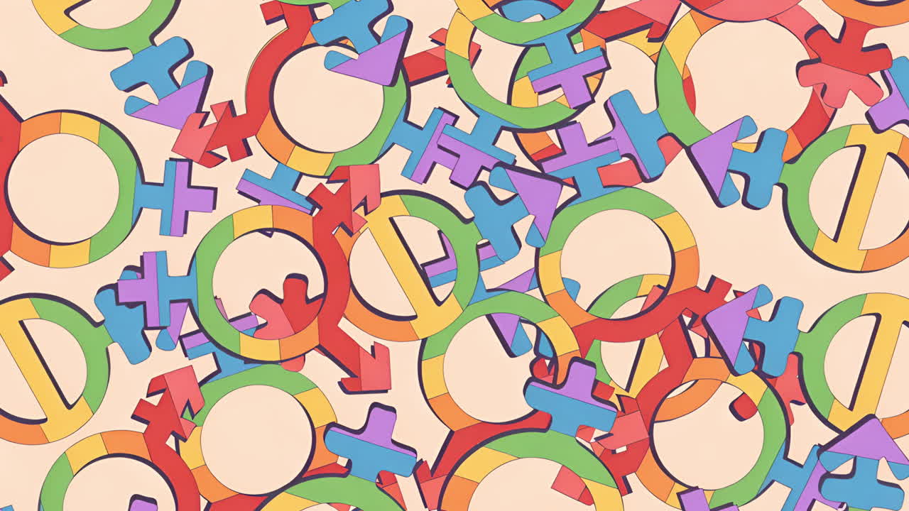 Vibrant Abstract Geometric Shapes Pattern