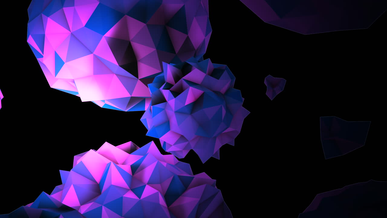 Gradient purple futuristic liquid orb in dark space