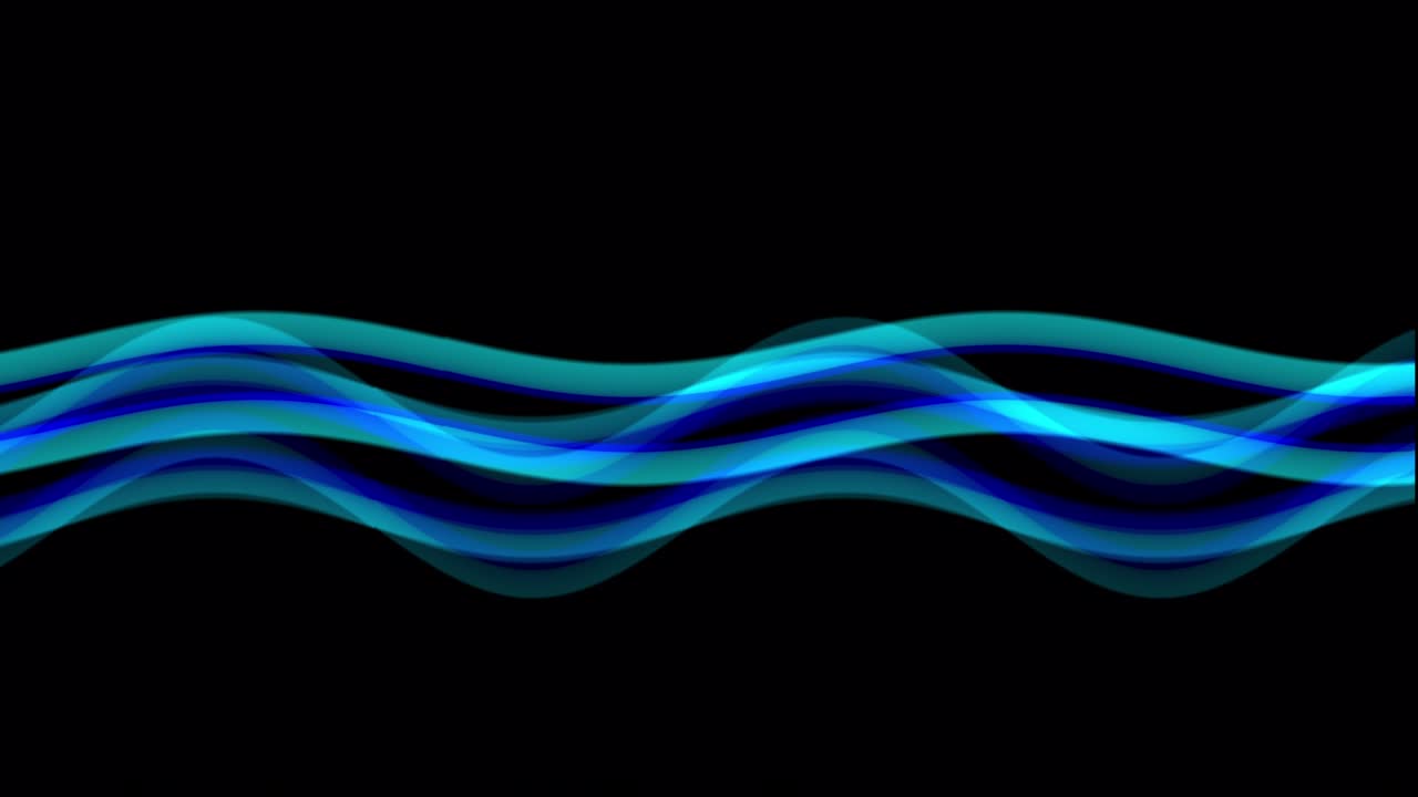 간단하고 시원한 파동 효과 파란색