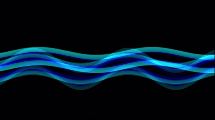 Effetto onda blu semplice e accattivante