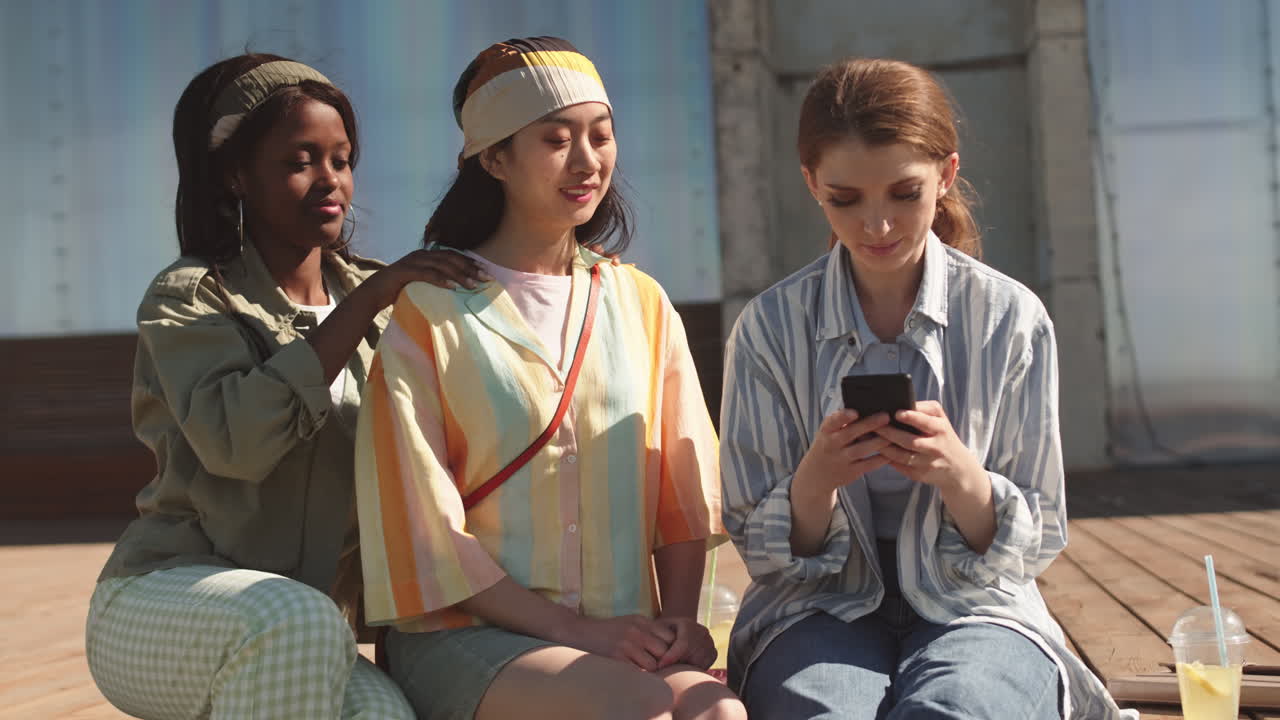 Multiethnic Girlfriends Enjoying Summertime