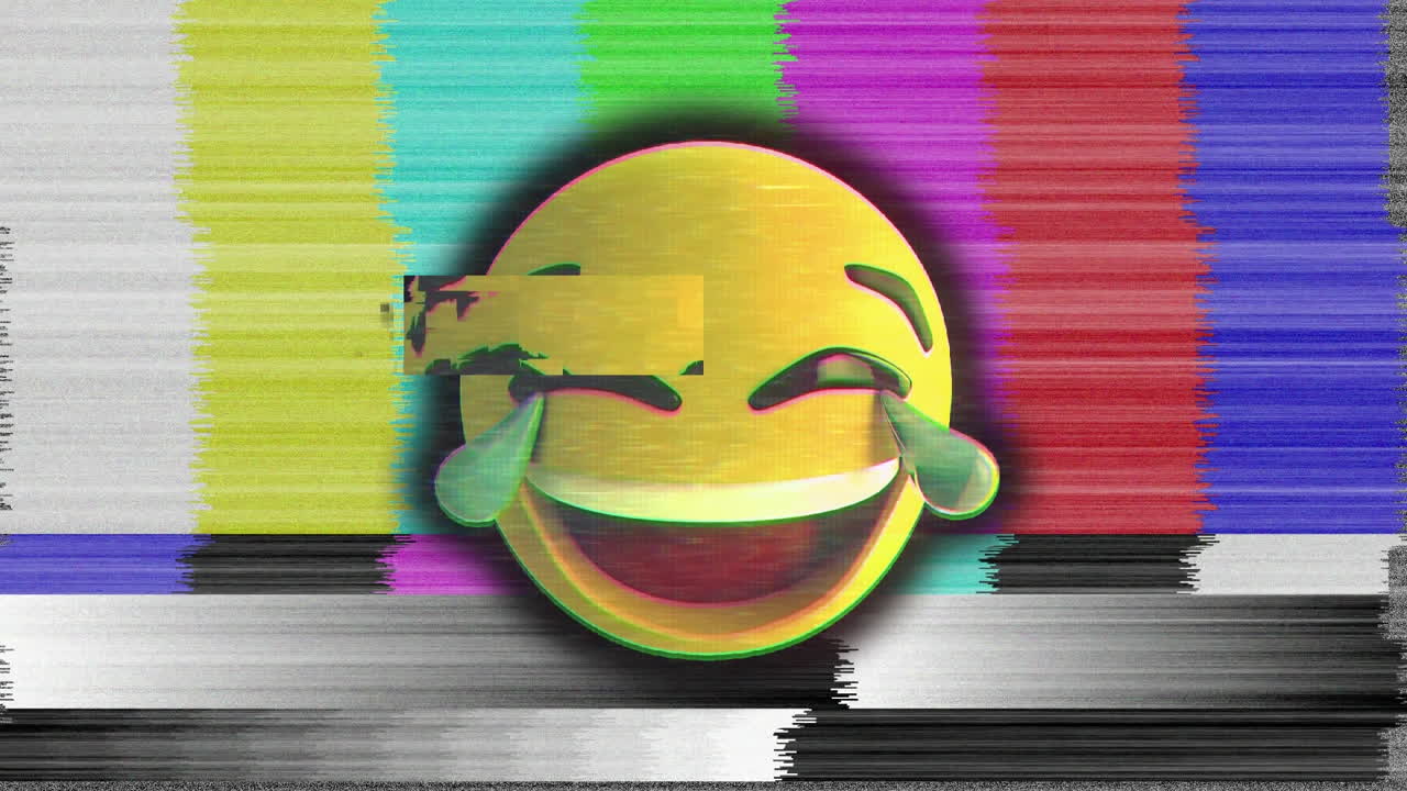 el emoticono se ríe.