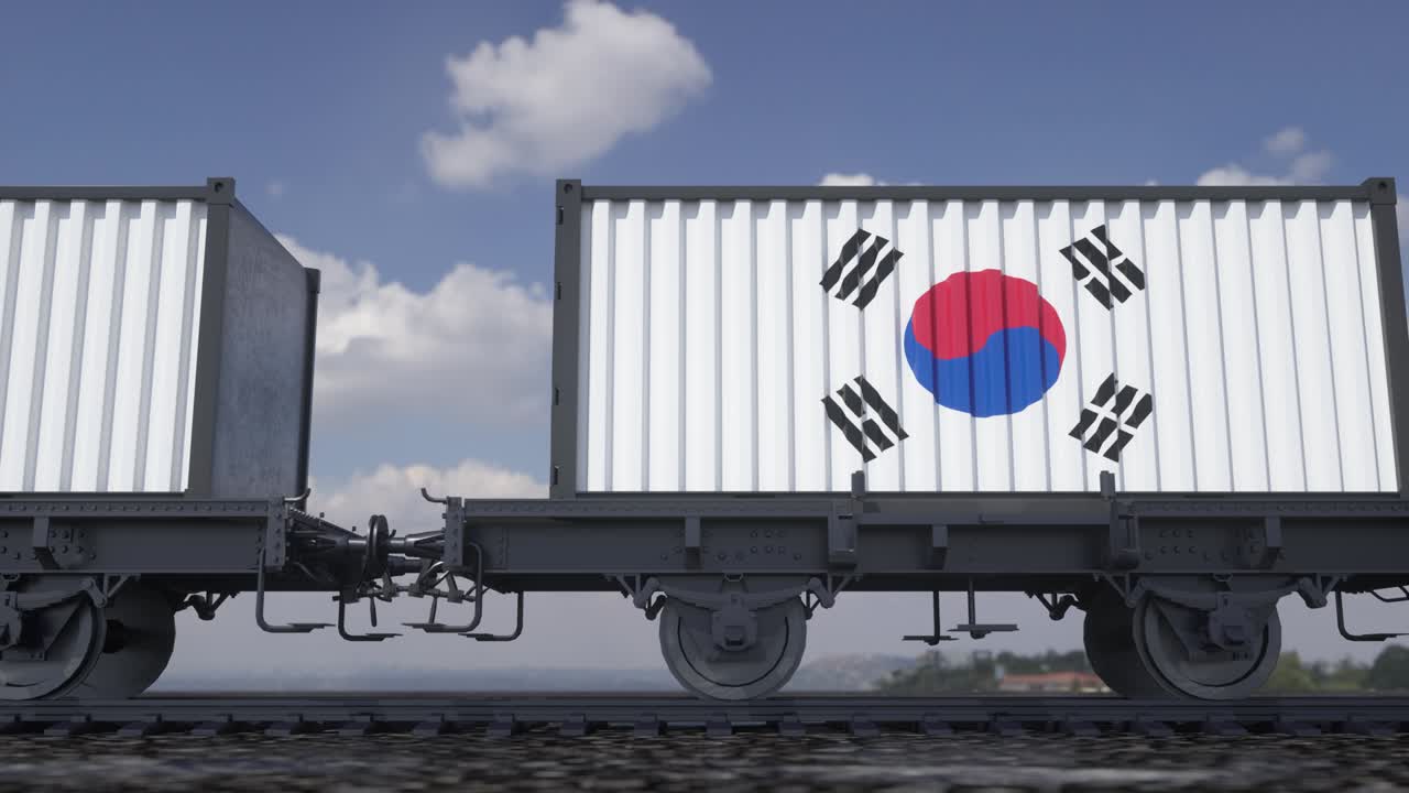 한국의 발을 든 컨테이너, 철도 운송