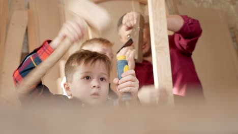family woodworking project