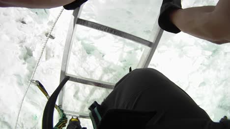pov climber descending ladder