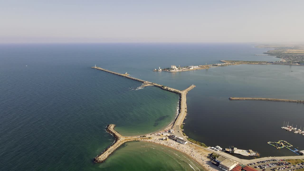 4k cinematic drone stock footage of the sea