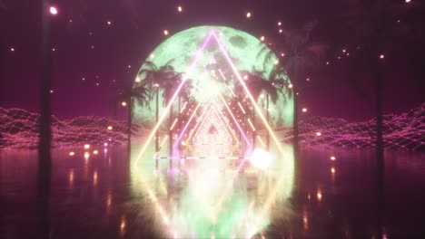 Neon Tropical Tunnel