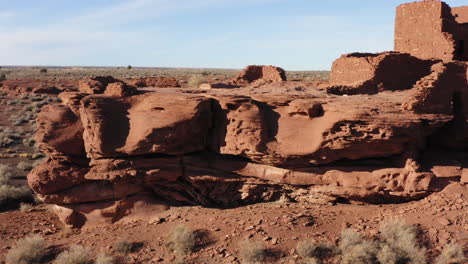 Ruinas-Del-Pueblo-De-Wukoki-Cerca-De-Flagstaff,-Arizona