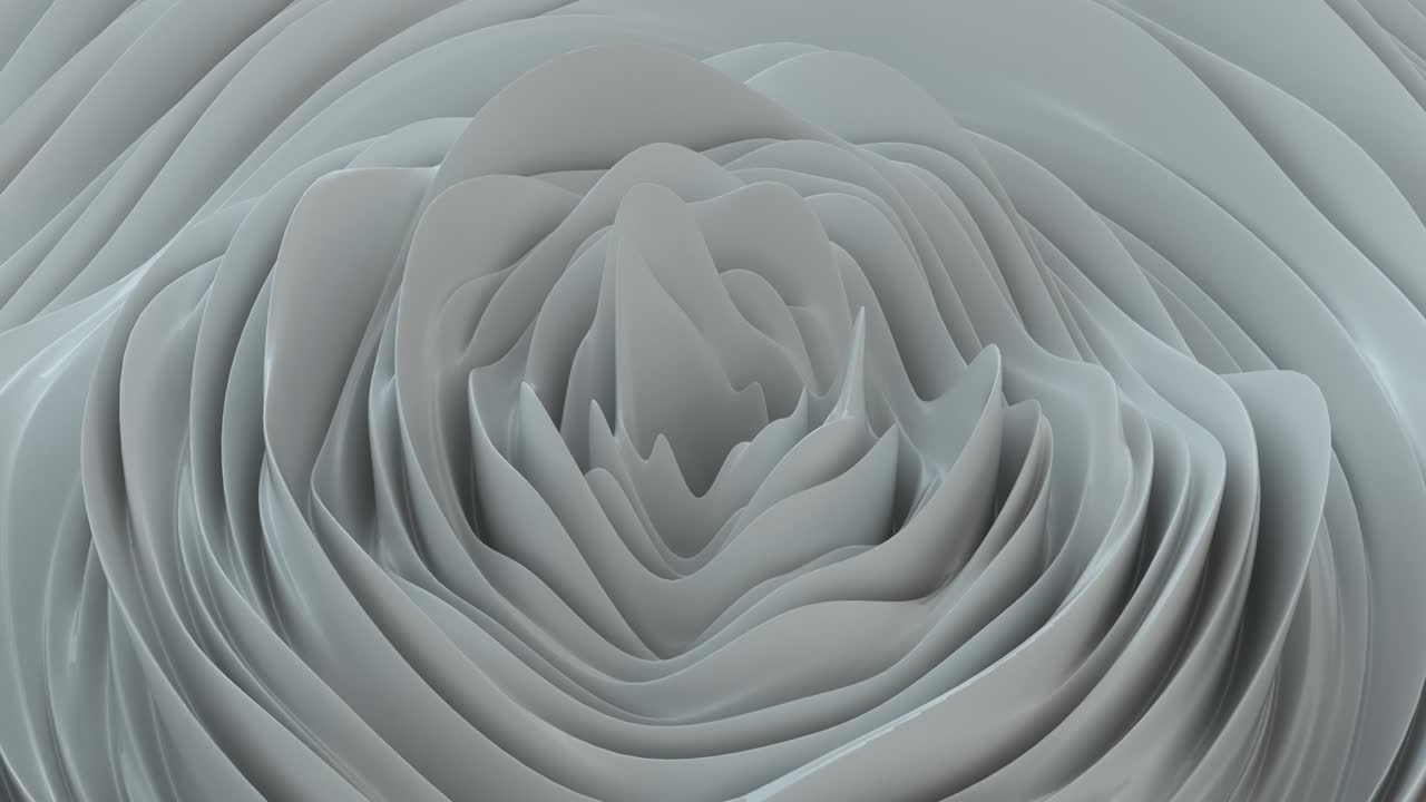 fondo abstracto con campo de onda de ruido rosa. paisaje abstracto superficie desplazada de montaña. plantilla de fondo moderna para documentos, informes y presentaciones. animación 3d de bucle sin costuras de 4k