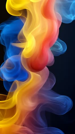 colorful smoke swirls create captivating abstract design