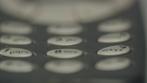 macro of buttons of classic cellular phone