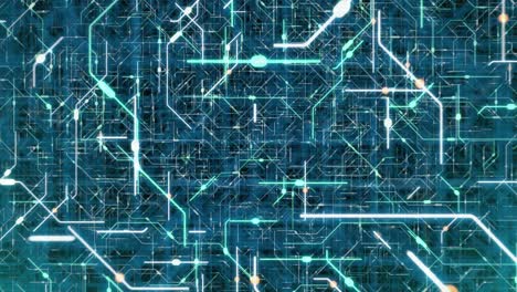 bucle sin costuras de 4 k de placa de circuitos impresos (pcb) en movimiento