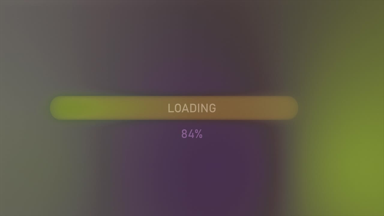 pantalla de carga con barra de progreso