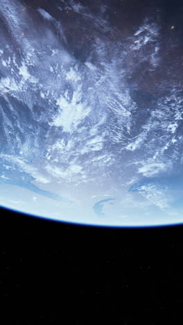 una vista de la tierra desde el espacio por la noche