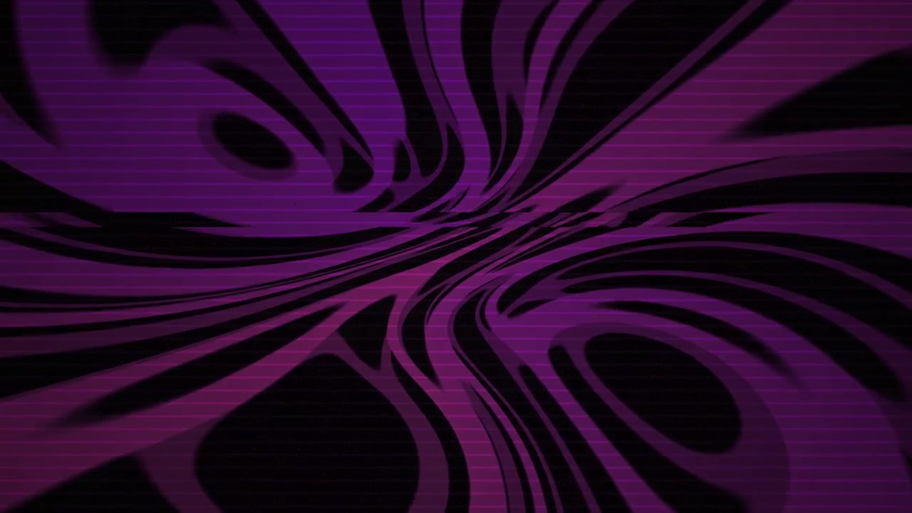 Dynamický fialovo-černý abstraktní vířivý glitch vzor