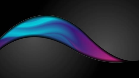 blue purple neon smooth liquid waves abstract motion background