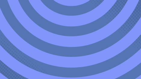 circles forming in hypnotic motion against blue background